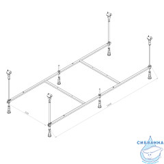 Каркас для ванны AM.PM X-Joy 170x75