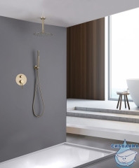 Душевая система Abber Emotion 250 1 режим AF8821G (золото матовое)