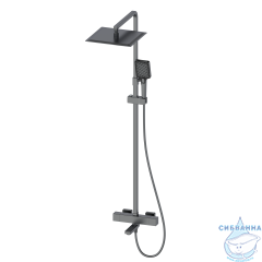 Душевая система Oliveeka D-Line 300 1 режим OL-739901-BGM (оружейная сталь)