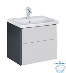 Тумба Roca Ronda 60 с раковиной Roca Gap 60 белый/антрацит