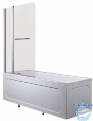 Шторка для ванны 1Marka P-05 85х150 стекло мислайт