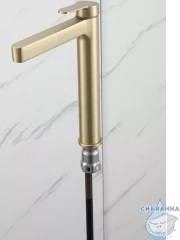 Смеситель раковины Gappo G1099-83 (сатин золотой)