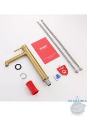 Смеситель для раковины Raglo R20.15.03 (сатин золотой)