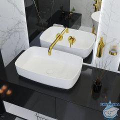 Умывальник WHITECROSS Jasper 58x38 (белый мат) иск. камень