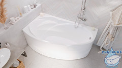 Акриловая ванна 1Marka Julianna 160x95 L с каркасом