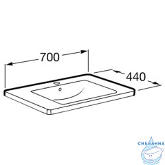 Мебельная раковина Roca Gap 70 327471000
