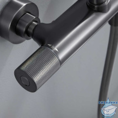 Душевая система Vincea Desire 250 1 режим VSFS-1D0TGM (вороненая сталь)