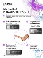 Держатель туалетной бумаги Lemark Зенит LMA-1623S-BRRG (розовое золото)