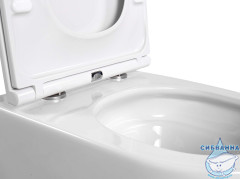 Унитаз подвесной безободковый Aquatek Вега AQ1904T-00 с сиденьем Soft Close (микролифт)