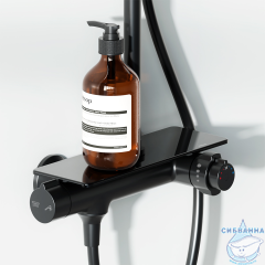 Душевая система Damixa Jupiter 977750300 (черный матовый)