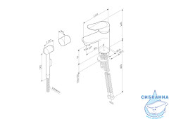 Смеситель с гигиеническим душем AM.PM Sunny F85C03000 (хром)