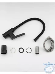 Смеситель кухни Frap F4462 (черный матовый)