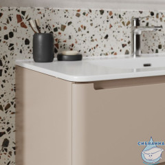 Тумба с умывальником, подвесная, 100 см, капучино, Edifice, IDDIS, EDI10C0i95K подходит умыв. 0101000i28