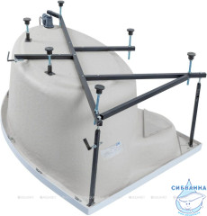 Акриловая ванна Aquanet Mayorca 150x100 L с каркасом