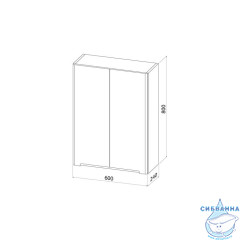 Шкаф Iddis Edifice 60 EDI60W0i97 белый глянец