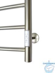 Полотенцесушитель электрический Санприз Классик П6 45х60 с полкой (никель) (подключение универсальное)