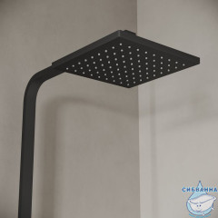 Смеситель с верхним душем, черный, Bild, IDDIS, BILBL1Fi06