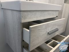 Тумба Comforty Никосия 60 дуб белый с раковиной Comforty 60 4138879