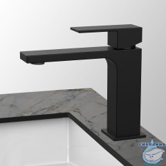 Смеситель для раковины Vincea Cube VBF-1C01MB (черный матовый)