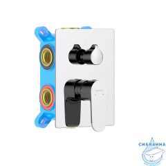 Встраиваемый смеситель для ванны Aquatek Оберон AQ1247CR (3 режима) (хром)