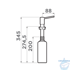Дозатор для жидкого мыла Omoikiri OM-02 BE-P