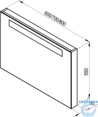 Зеркало Ravak Classic 70 каппучино X000000954