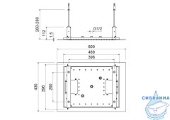 Верхний душ Aquatek 600 3 режима AQ2083MB