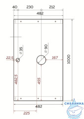 Тумба подвесная 1Marka GRUNGE LOFT 100П (1 ящик) Бетон темно-серый с раковиной Sanita Luxe Инфинити 60
