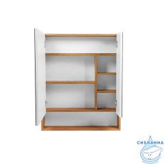 Зеркальный шкаф Viant Мальта 70 белый/дуб вотан VMAL70-ZSH