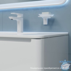 Тумба подвесная, белый, 80 см, Edifice,  IDDIS, EDI80W0i95. Подходит умывальник 0108000i28