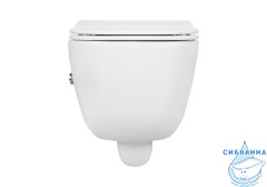 Унитаз подвесной безободковый Aquatek Дива AQ2012B-00 (с сиденьем Soft Close (микролифт) 