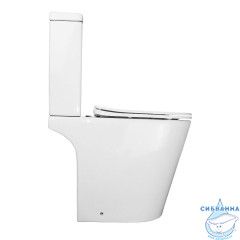 Унитаз напольный безободковый Azario Flin с бачком и сиденьем Soft Close (микролифт) AZ-1363C