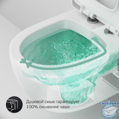 Унитаз подвесной AM.PM Awe C111738WH (без сиденья) (белый глянец)