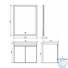 Комод Comforty Осло 60 бетон светлый