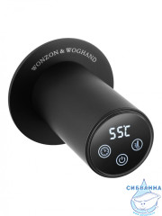 Полотенцесушитель электрический  Wonzon&Woghand Dortmund 58х71 WW-A364-MB (с возможностью скрытого подключения, подключение универсальное) (черный матовый)