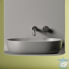  Раковина на столешницу 60 см Ceramicanova Element CN6047MH (серый)