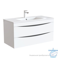 Тумба подвесная, белая, 100 см, Cloud,  IDDIS, CLO10W1i95. Подходит умывальник: 0131000i28