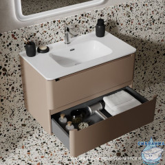Тумба подвесная, 80 см, капучино, Edifice, IDDIS, EDI80C0i95 подходит умыв. 0108000i28