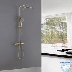 Душевая система Abber Thermostat  220 1 режим AF8516GL (золото матовое)