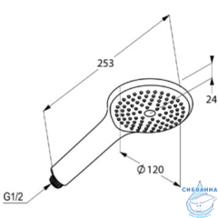 Pучной душ Kludi Freshline 6780043-00