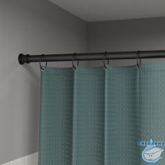 Карниз для ванной комнаты, 110-200 см, черный матовый, Elegante, IDDIS, RSB0120i14