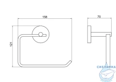 Держатель туалетной бумаги Aquatek Бетта AQ4608BGM