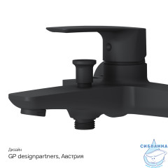 Смеситель для ванны AM.PM Gem F90A10022 (черный матовый)