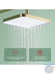 Душевая система Raglo 320 1 режим R50.24.23 (золото)