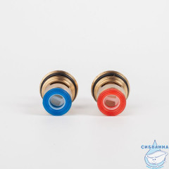 Кран-буксы разнонаправленные, керамика, 180°, 20 зубцов, G1/2", M24, h=50 мм, 2 шт, IDDIS, 998CR501SM