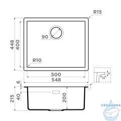 Кухонная мойка Omoikiri Yamakawa 55Т Integra-BL Tetogranit/черный