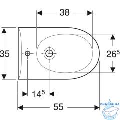  Биде подвесное Geberit Renova 233040000