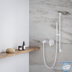 Встраиваемый смеситель для душа Ravak Eleganta X070262 (белый матовый)