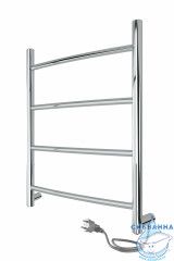 Полотенцесушитель электрический Indigo Arc П4 40х50 хром (с возможностью скрытого подключения, подключение R/L)