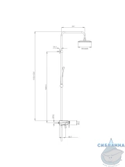 Душевая система Raglo 300 1 режим R60.24 (хром)